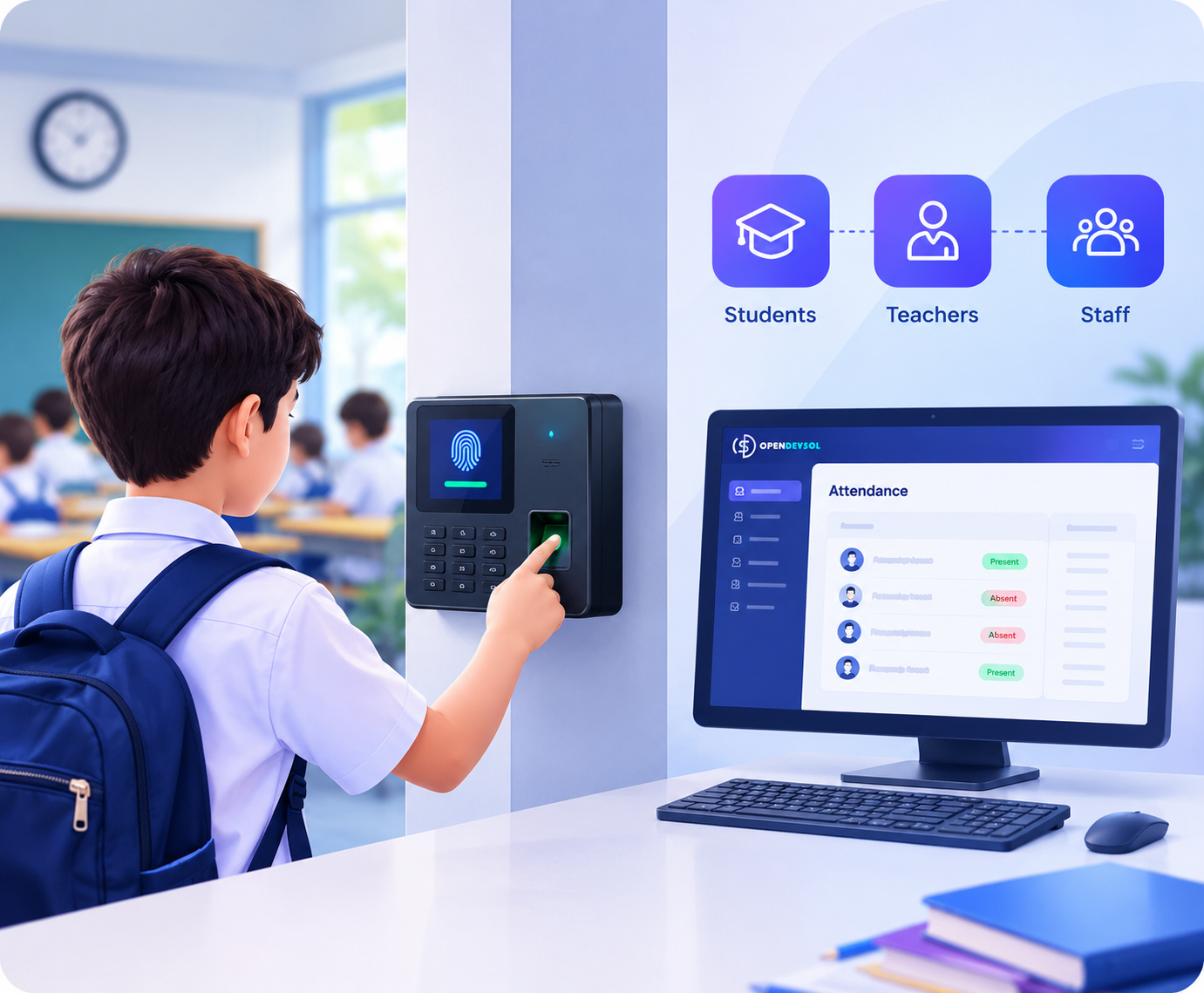 Attendance System for Schools and Colleges